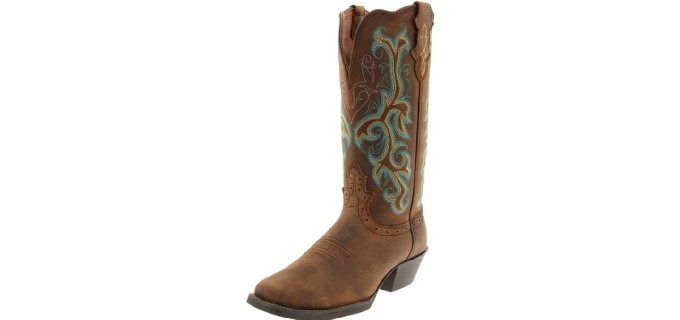 Justin Boots Women's Stampede - Decorative Western Work Boots