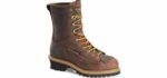 Carolina Men's CA9824 - Waterproof Steel Toe Logger Work Boots