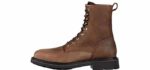 Ariat Men's Cascade Work Boots - High Profile Square Toe Lace Up Boots