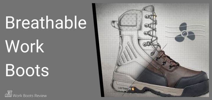 comfortable breathable work boots