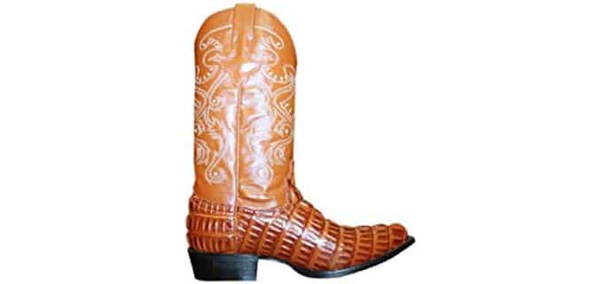 Dona Michi Men's Cowboy - Genuine Alligator Leather Work Boots