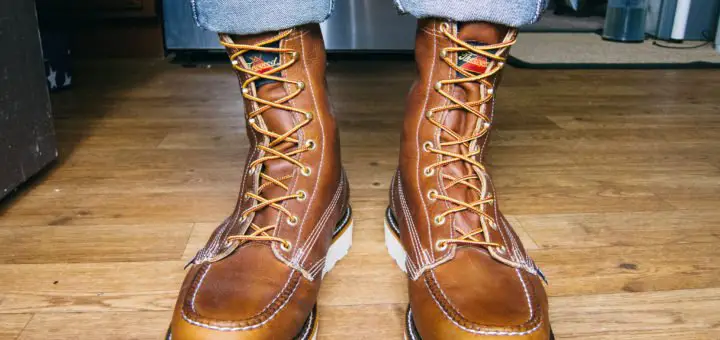 moccasin toe work boots
