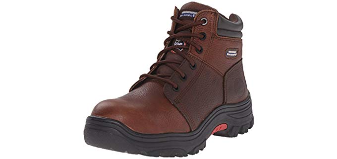 Skechers for Work Men's Burgin - Cushioned Anti-Fatigue Work Boots