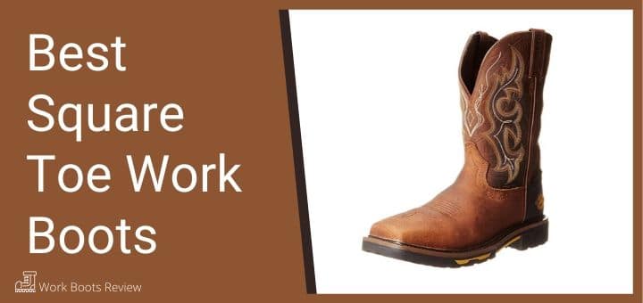 square toe work boots