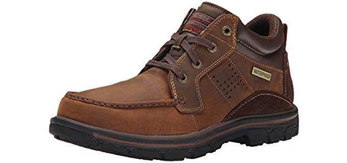 Skechers Men's Segment Melego Leather Chukka - Leather Waterproof Boot