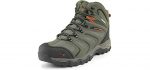 NORTIV 8 Men's Ankle High Waterproof Hiking Boots - Outdoor Lightweight Shoes