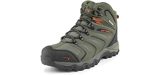 NORTIV 8 Men's Ankle High Waterproof Hiking Boots - Outdoor Lightweight Shoes