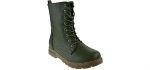 Nature Breeze Women's Gwen 01 - Military Lace Up Combat Boot