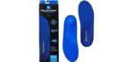 PowerStep Men's Pinnacle - Signature Arch Comfort Cushioning And Supportive Insoles